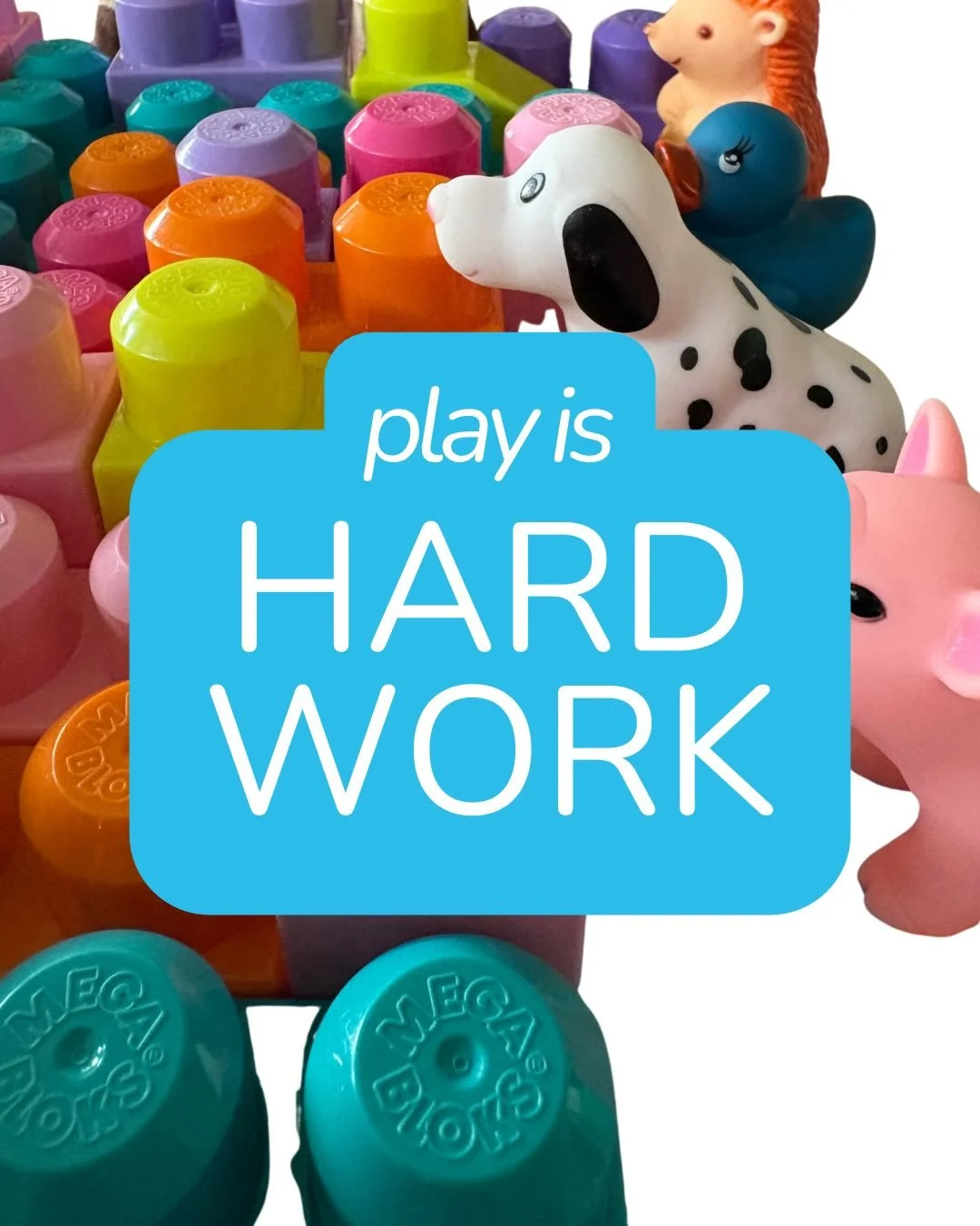 Play is hard work.

The other day our almost 3 year old was playing with her @megabloks. Our 11 month old adores her and loves involving himself in her play.

On this particular day, he was having the best time taking apart every single thing she bui