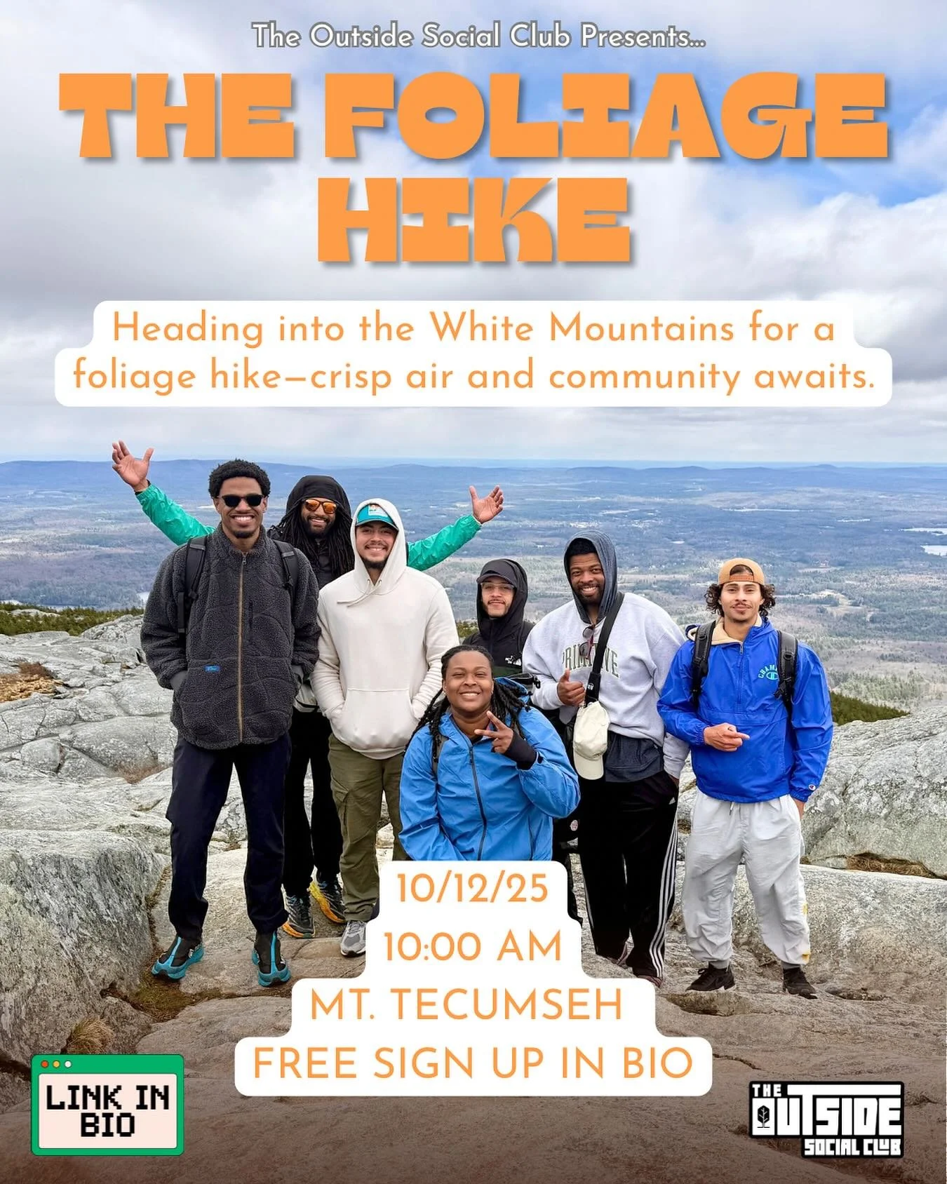 Come and join us for a foliage hike in the White Mountains on 10/12
.
.
.
.
.
.
#weoutside #blackhikers #newhampshireoutdoors #boston #blackoutdoors #fall #fallactivities