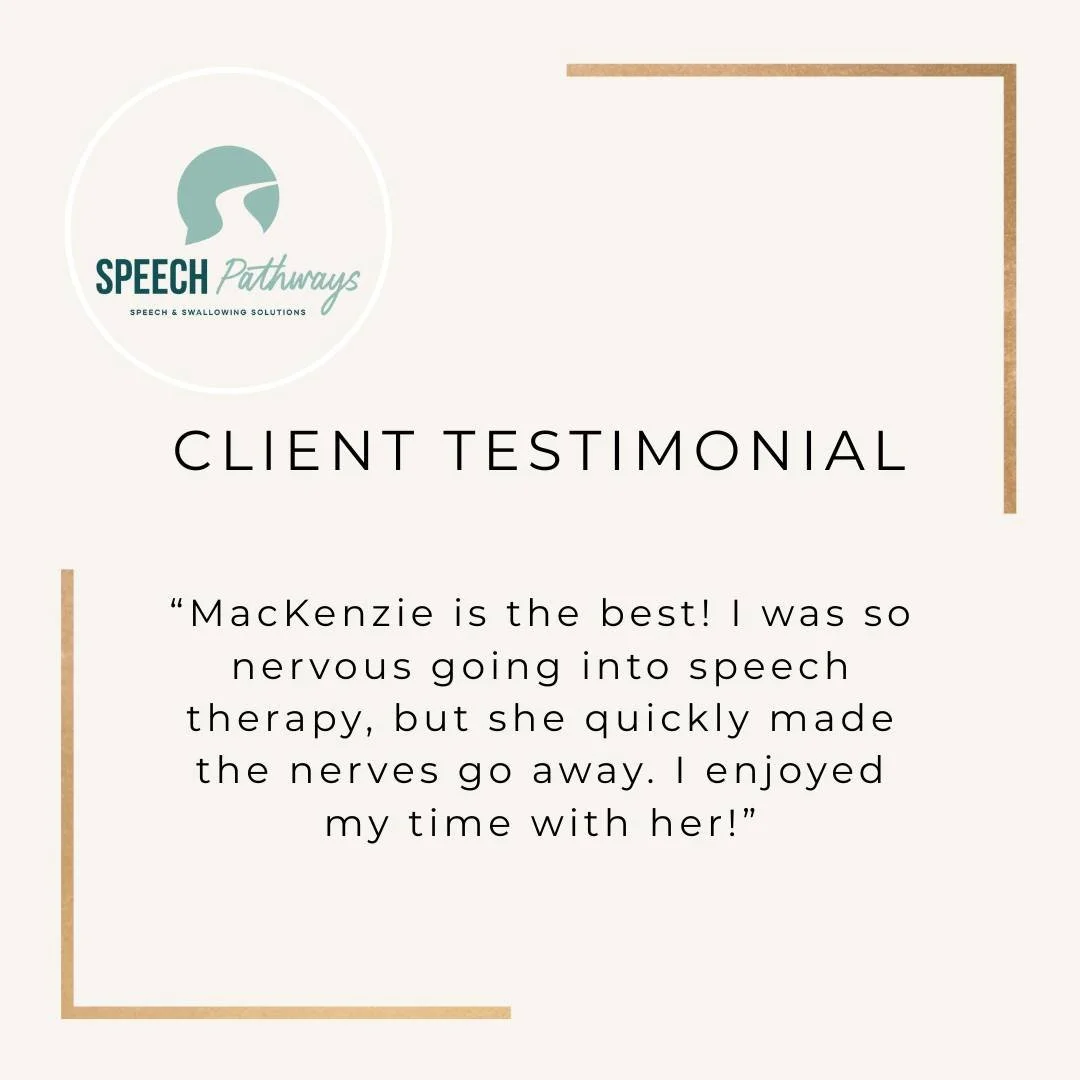 🤩Check out this testimonial from a patient who used a combination of myofunctional and swallowing therapy to strengthen muscles of the face and mouth  and eliminate a tongue thrust swallow pattern! 😝