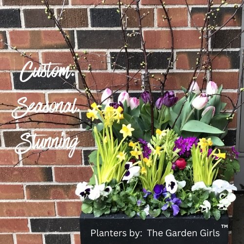 It&rsquo;s that time of year to stay planning our spring planters #spring #custom #planters
