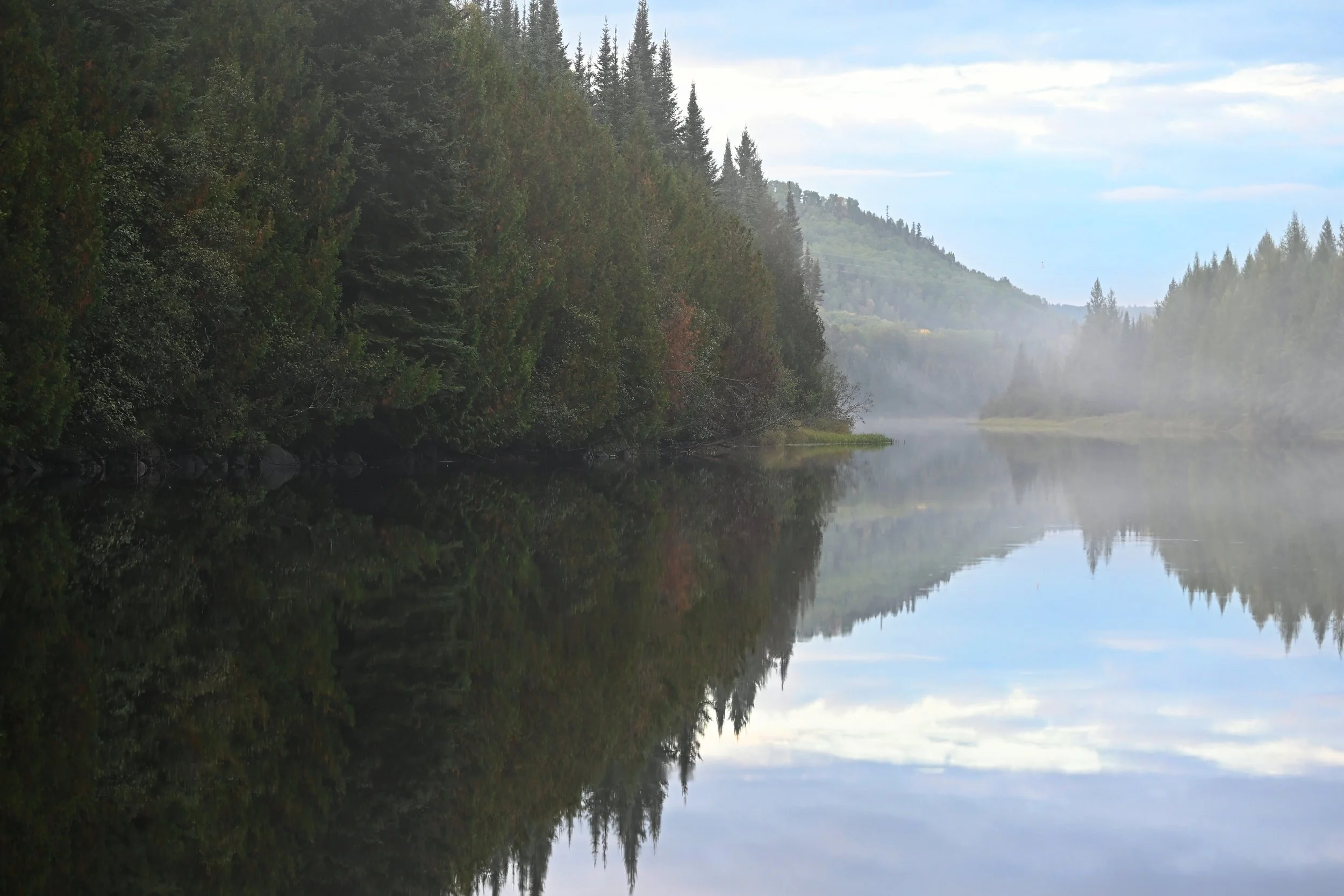 Mist on the river at Philosopher's Point
