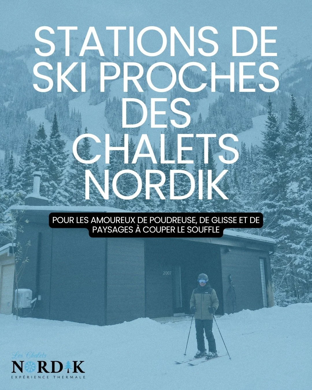 Ski le jour 🎿❄️
Chalet le soir 🔥🛖

S&eacute;journer chez Les Chalets Nordik, c&rsquo;est avoir plusieurs stations de ski alpin &agrave; quelques minutes seulement
Moins de route 🚗
Plus de descentes ⛷️
Plus de moments cosy ✨

🎿 Val Saint-C&ocirc;