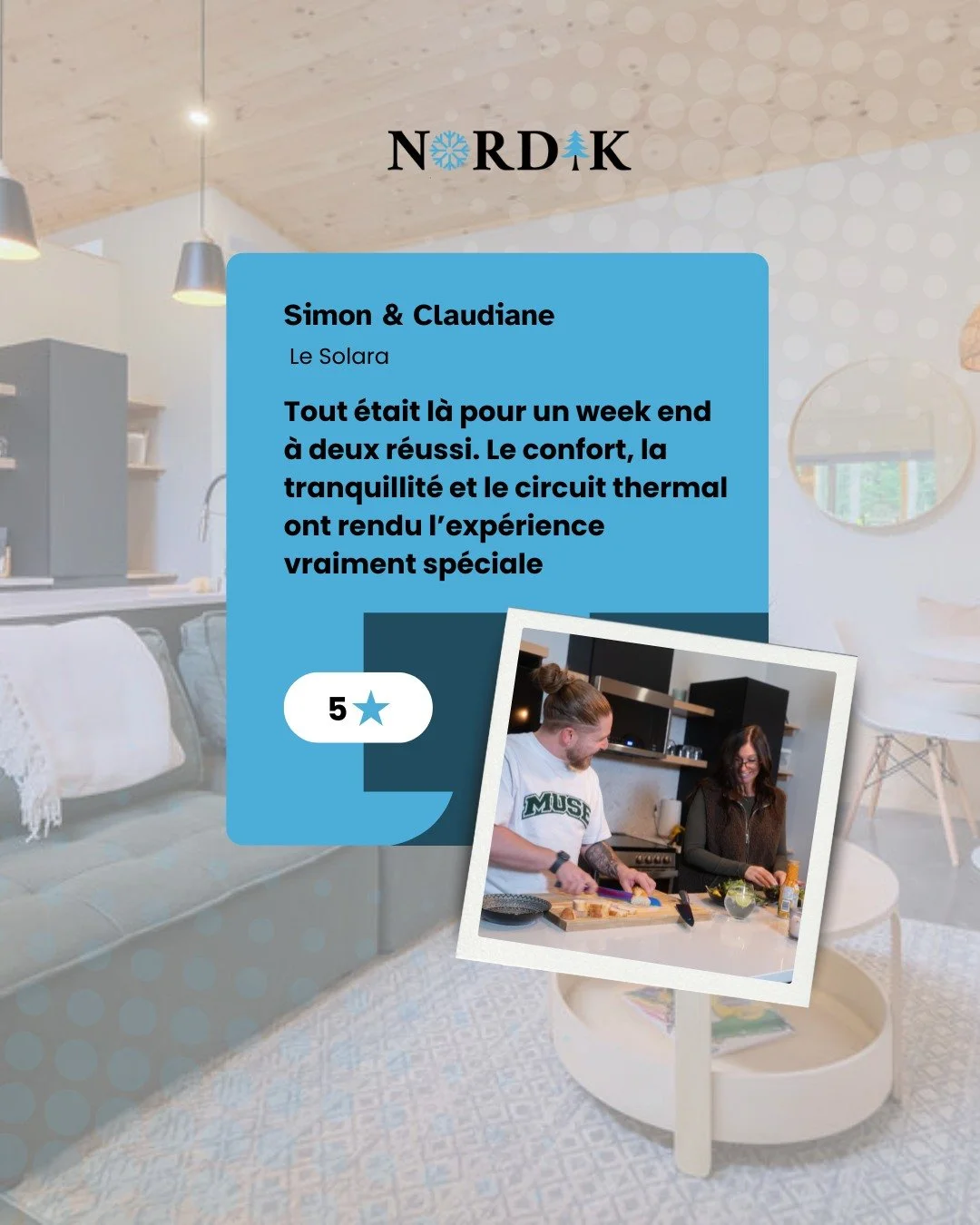 Vous pouvez maintenant laisser un avis sur Google ⭐️

C&rsquo;est sinc&egrave;rement le plus beau cadeau que vous pouvez nous faire
Vos mots nous aident &eacute;norm&eacute;ment &agrave; faire grandir Les Chalets Nordik 🤍

❄️ Bonne nouvelle
Plusieur