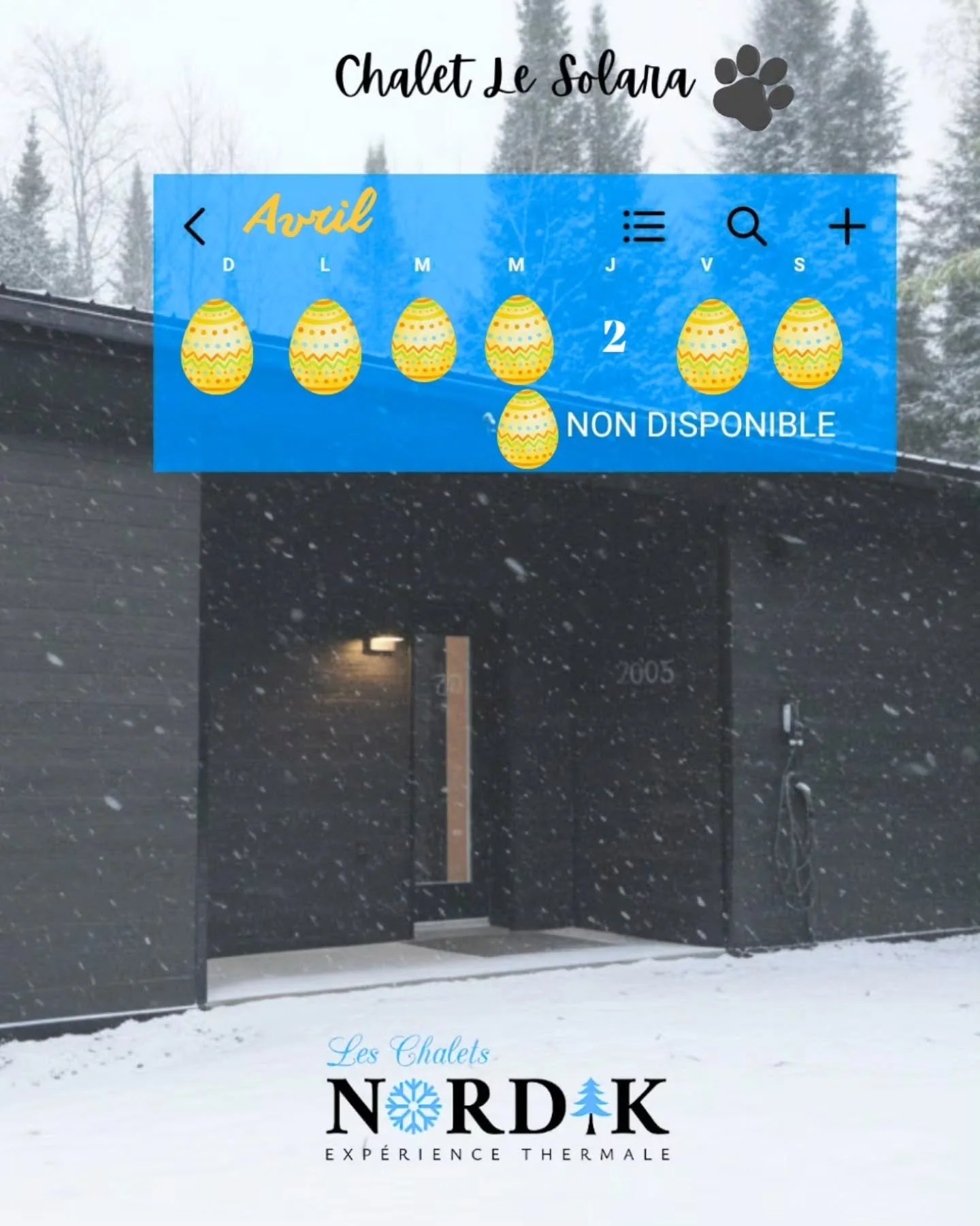 Avril est le moment parfait pour ralentir&hellip; 🍃✨
La neige fond doucement, la nature se r&eacute;veille, et le calme est &agrave; son apog&eacute;e aux Chalets Nordik.

💚 Promotion printani&egrave;re en cours💚

R&eacute;servez 2 nuit&eacute;es 