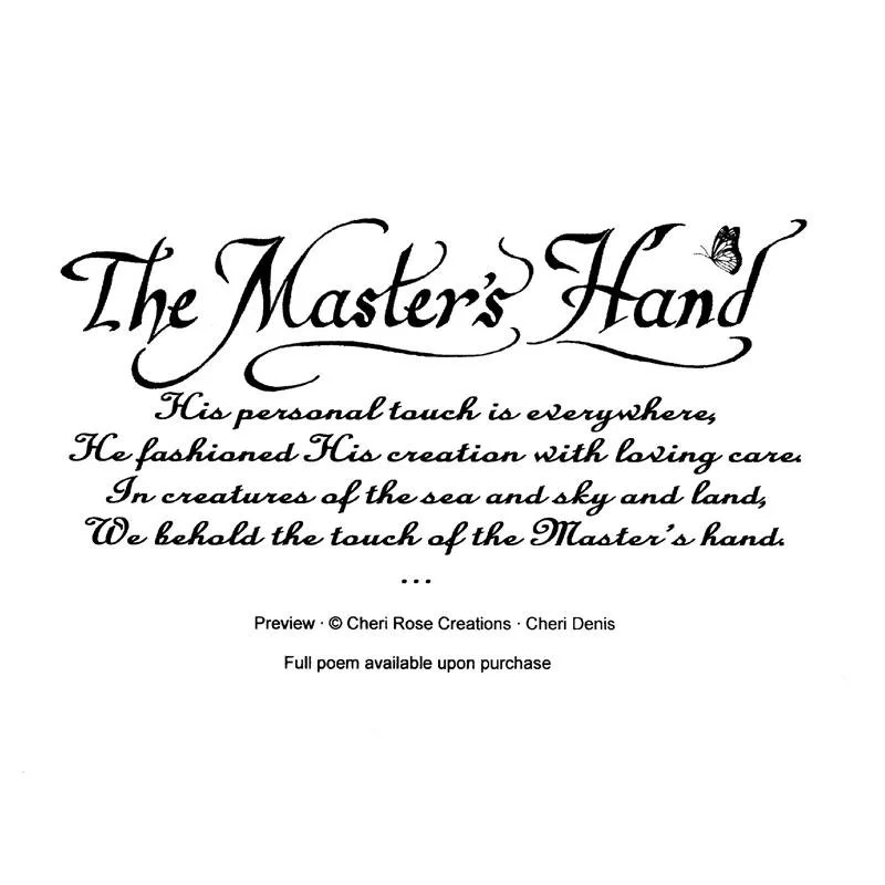 The Master's Hand