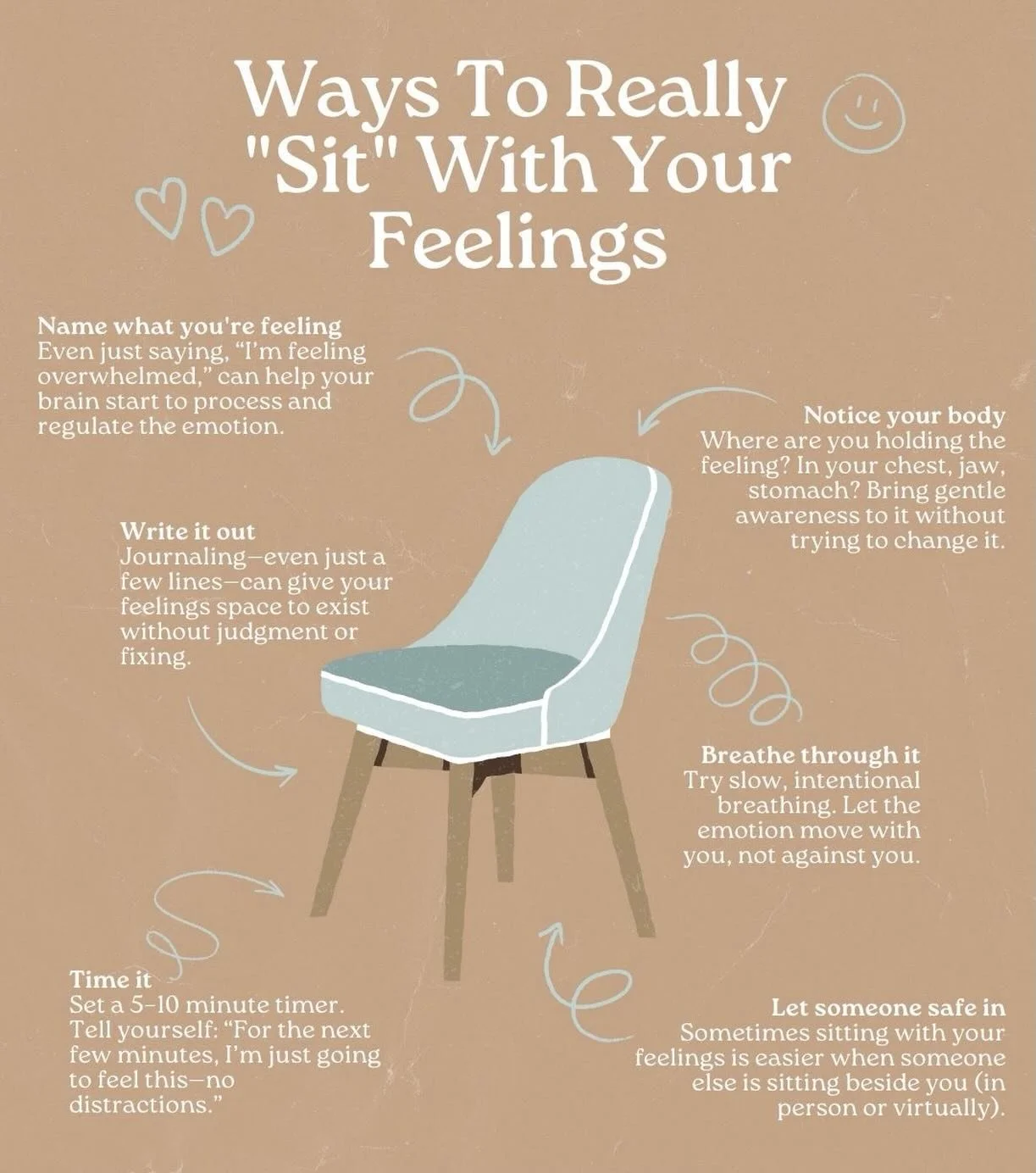 Sitting with your feelings isn&rsquo;t always easy.
In fact, it can feel like the opposite of what you want to do.

We&rsquo;re often taught to distract, push through, or &ldquo;fix&rdquo; what we feel.
But emotions don&rsquo;t need fixing &mdash; th