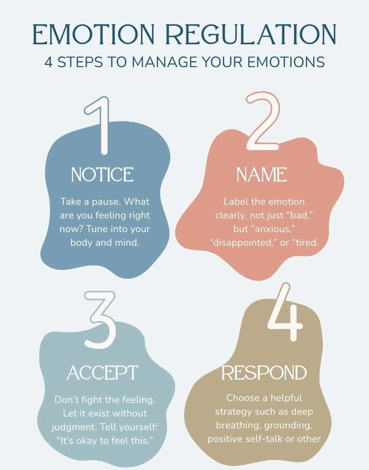 We all have moments when our emotions feel bigger than we expected. 🌸💛

In those moments, try slowing things down:

✨ Notice what you&rsquo;re feeling
✨ Name the emotion
✨ Accept it without judging yourself for it
✨ Respond in a way that supports y