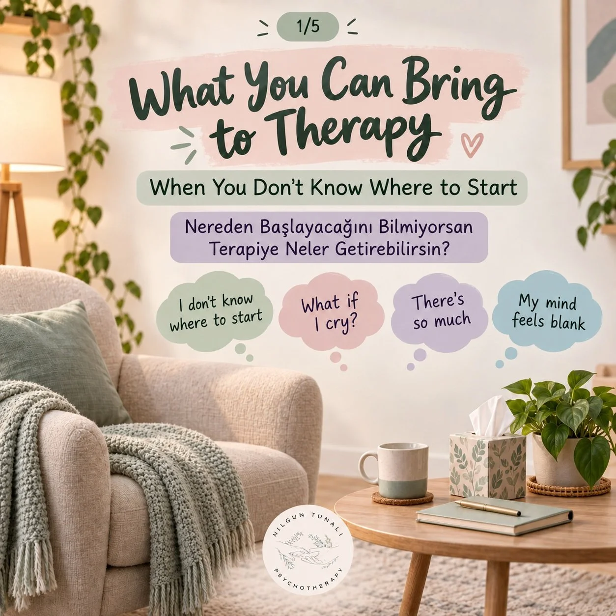 🇨🇦
Not knowing where to start is still a place to start. 🤍

You can bring the confusion, the silence, the notes, the questions, the big feelings &mdash; or simply say, &ldquo;I don&rsquo;t know where to begin.&rdquo;

Therapy doesn&rsquo;t require