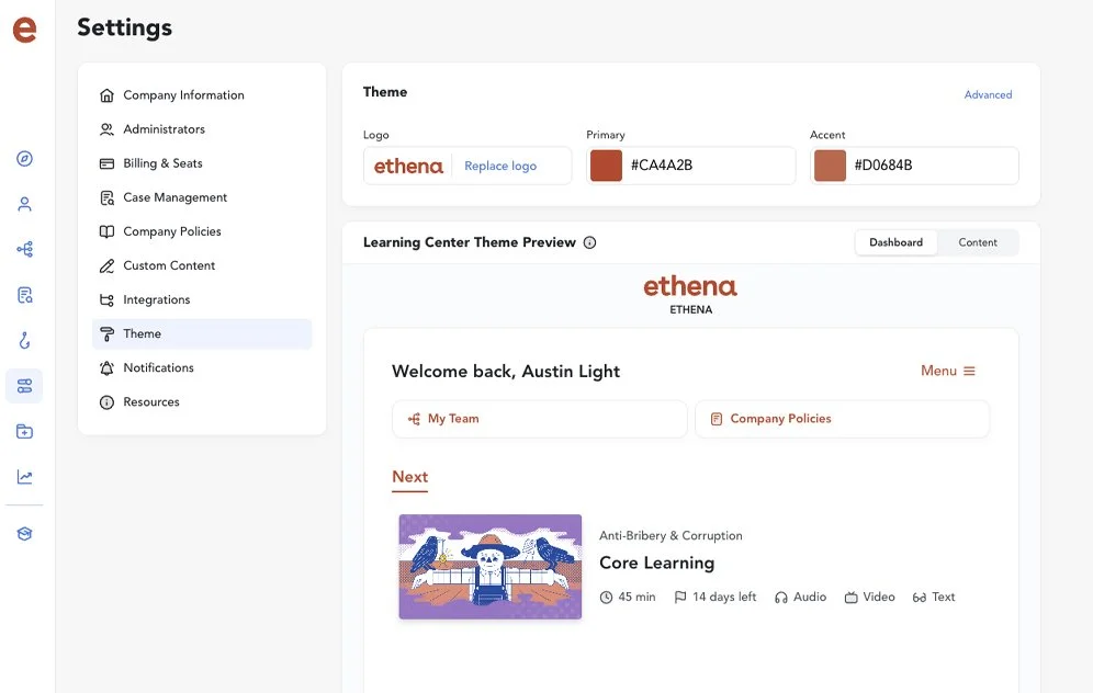 Training Colros Training colors — Ethena Learning Portfolio