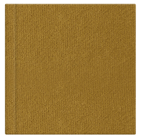 ein braunes, texturloses Album mit Stoffcover