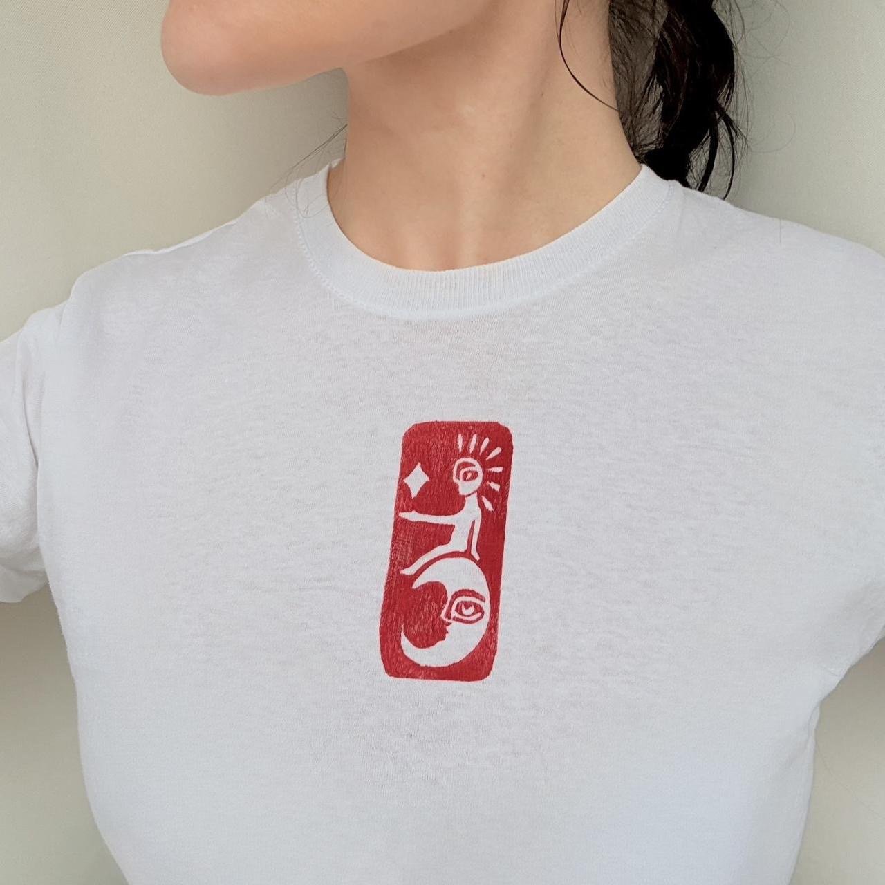 The Sun and Moon Graphic Print T-shirt
