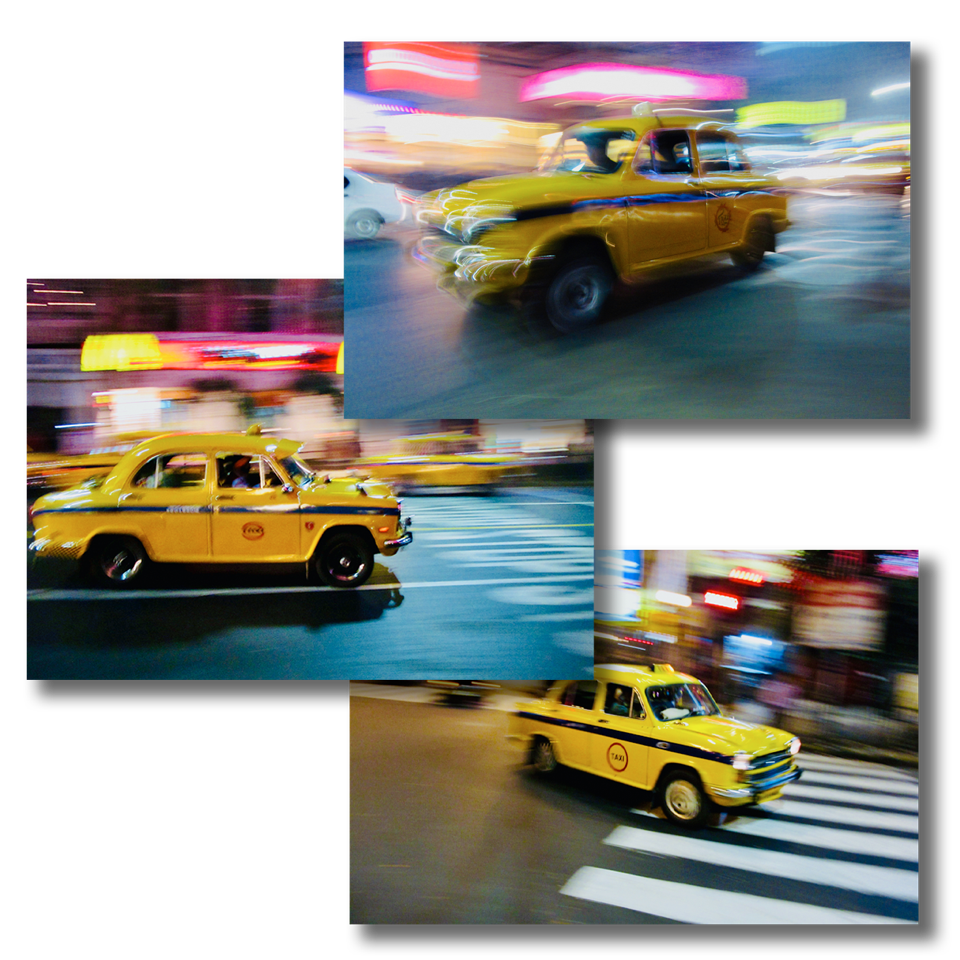 3er Set "Kolkata Taxis" by Random Tiger