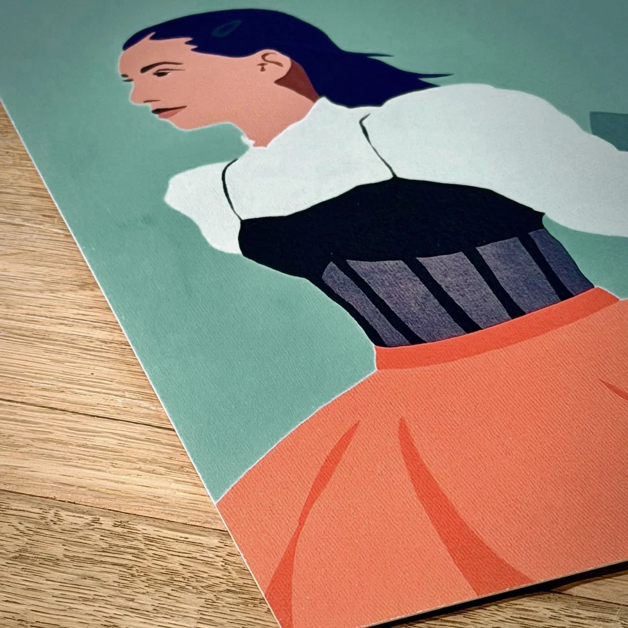 Limitierter Art Print (89 Stück) von Nele Pye. Titel "Become Who You Are". Format Din A4. Papier Hahnemühle William Turner.