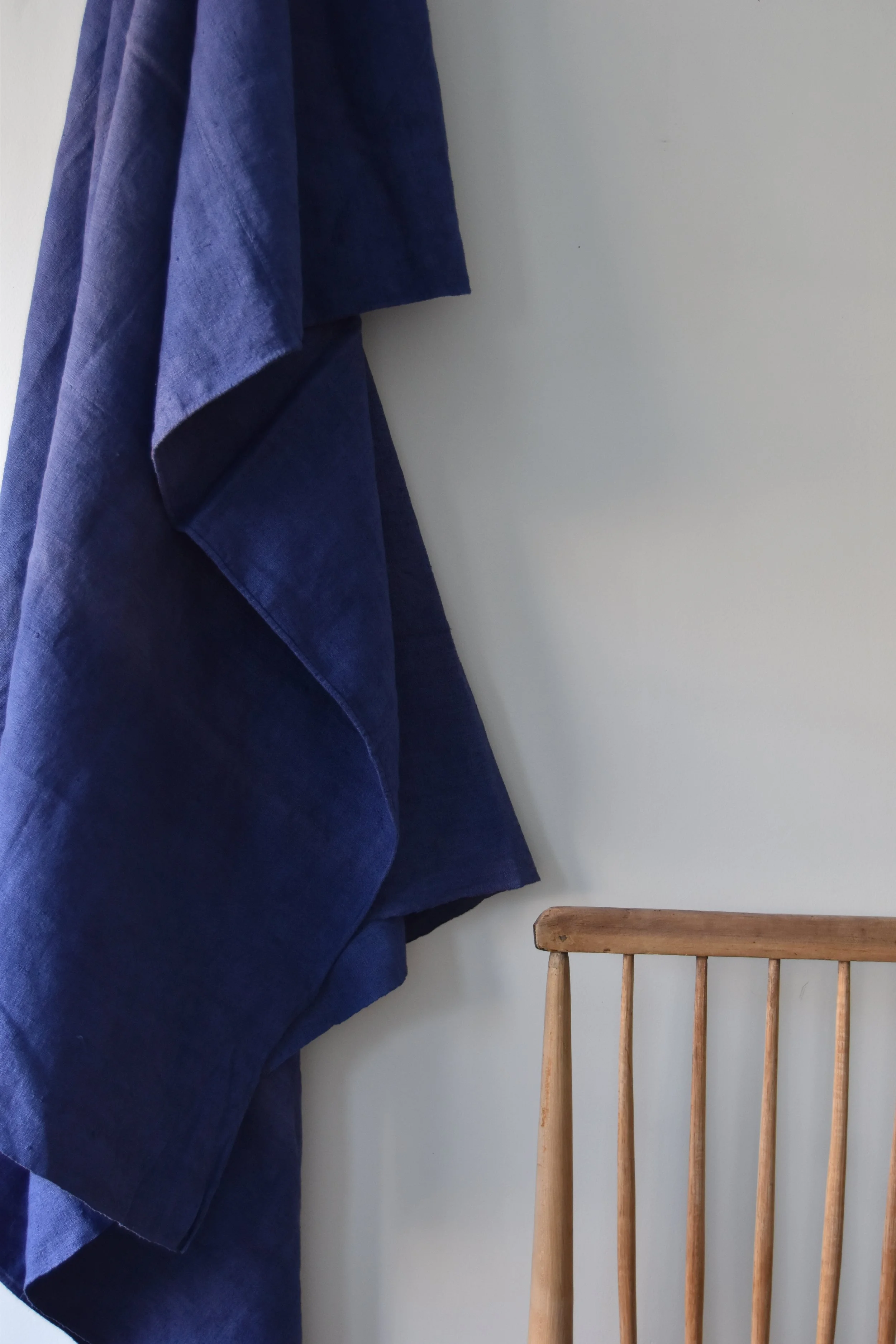 Antique Cobalt French Linen Sheets