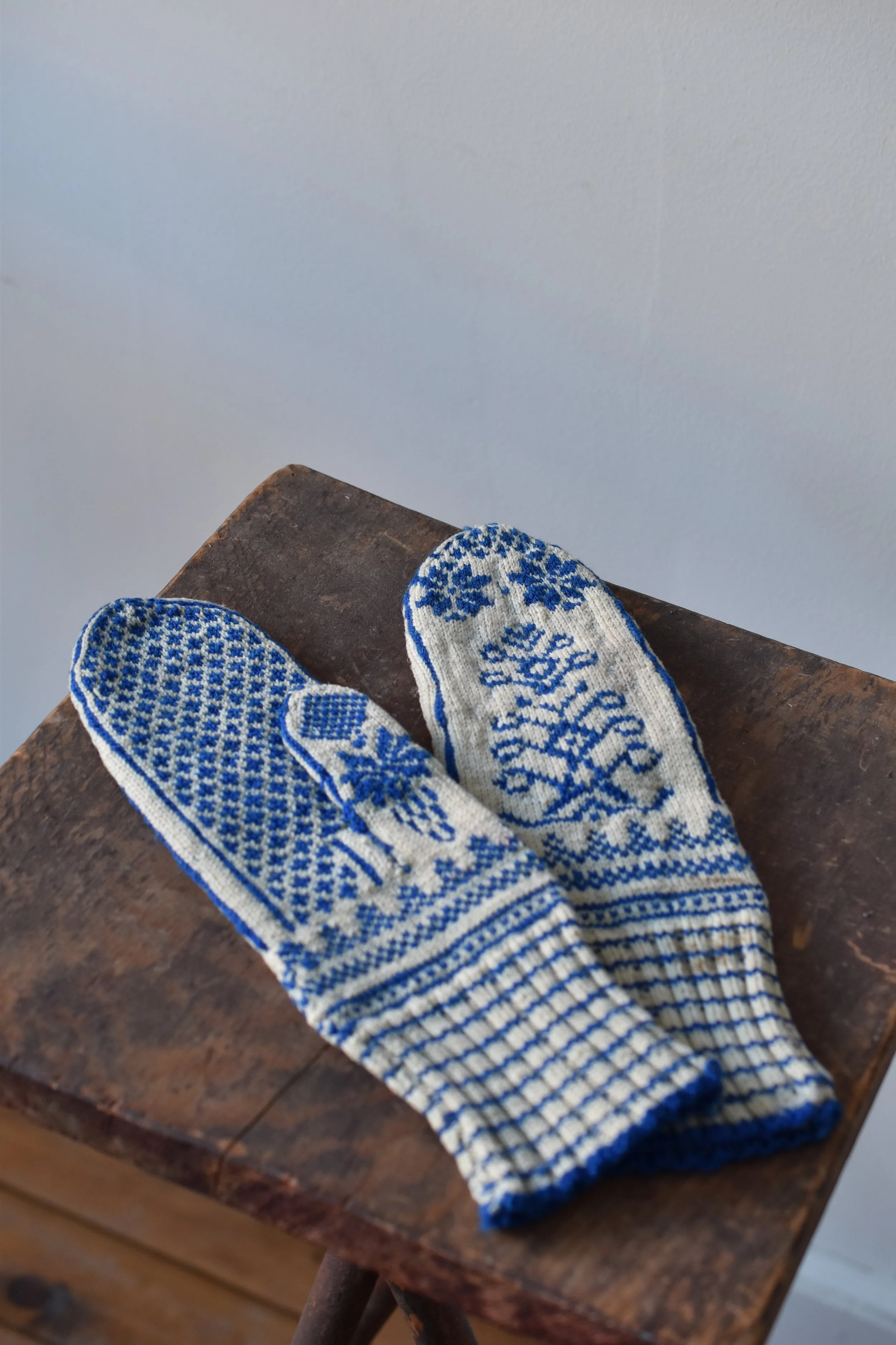 Antique Handknit Mittens