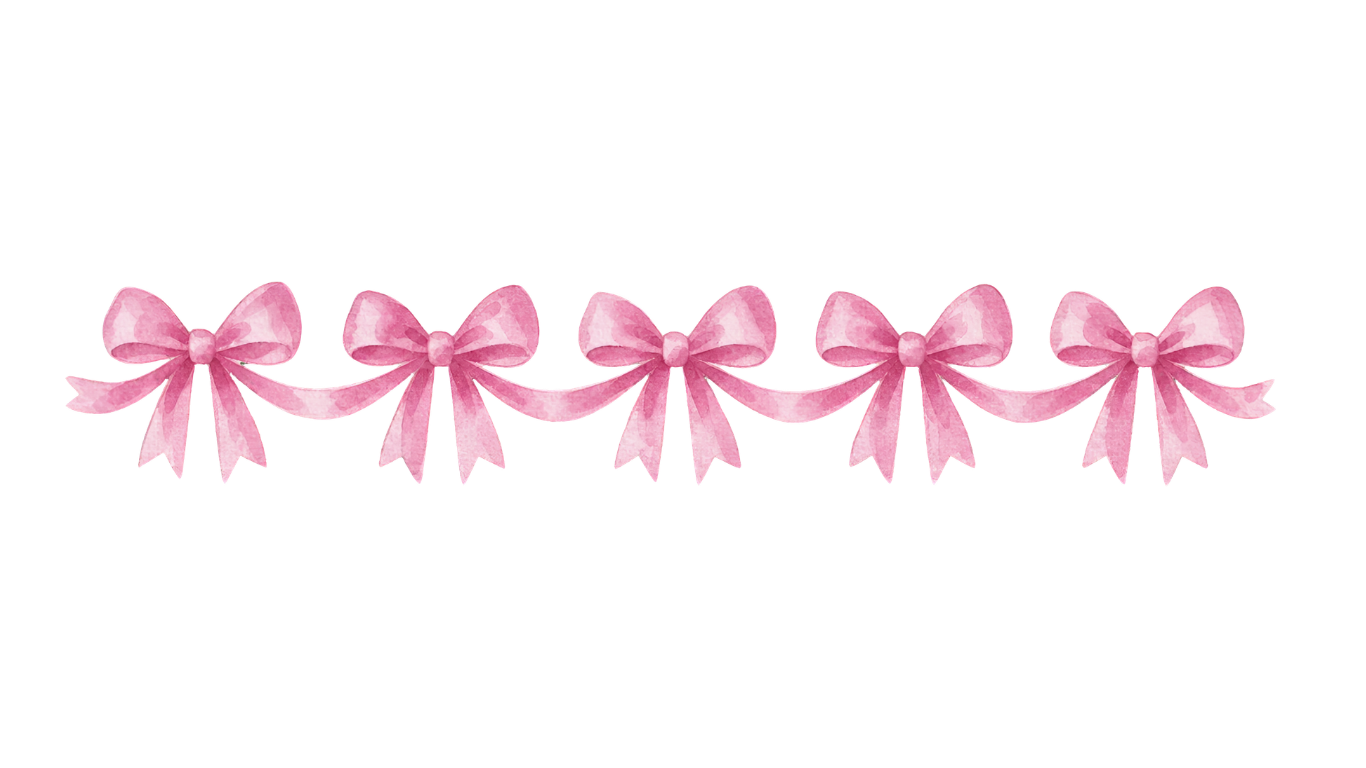 pink bows