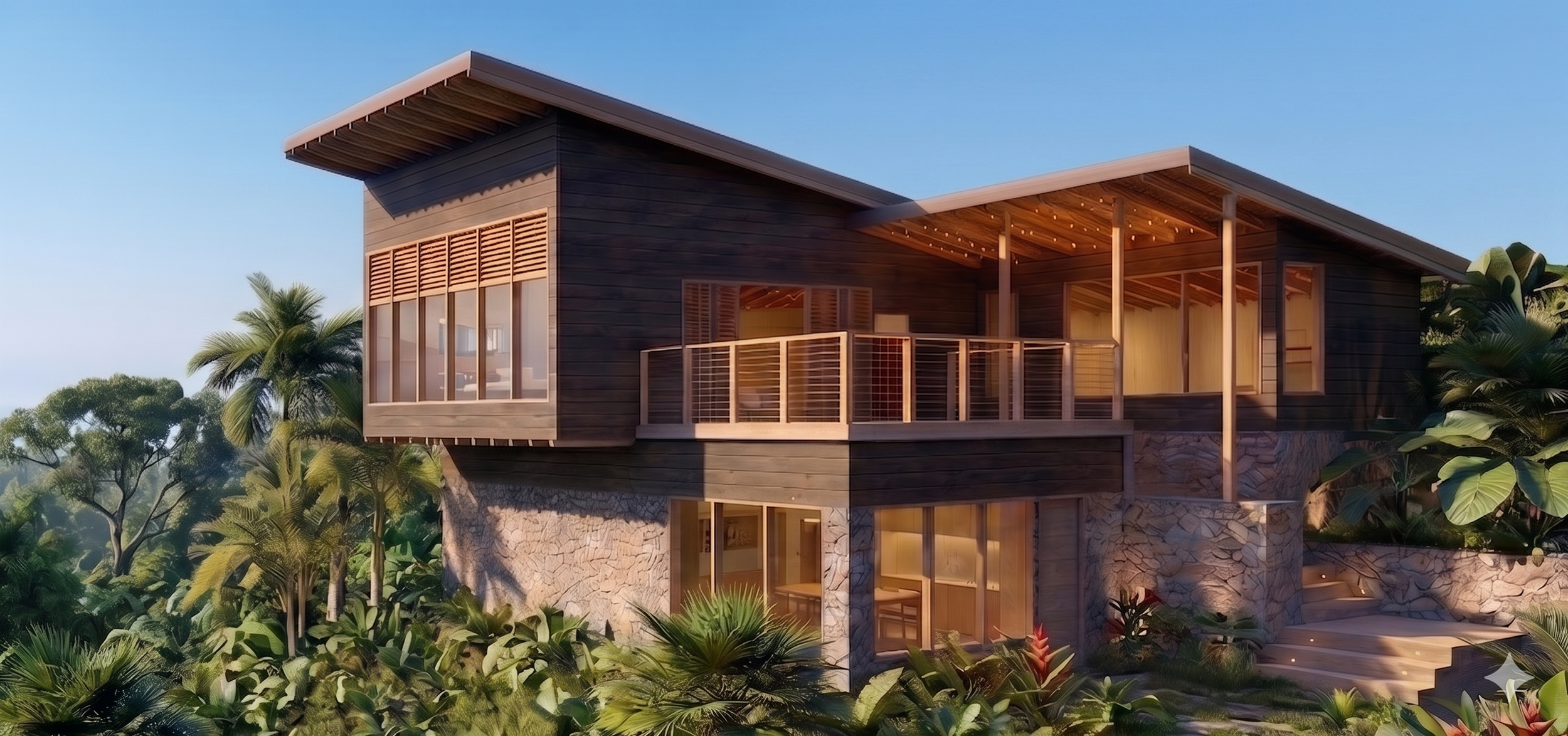 Caribbean House Design (AI generated render)