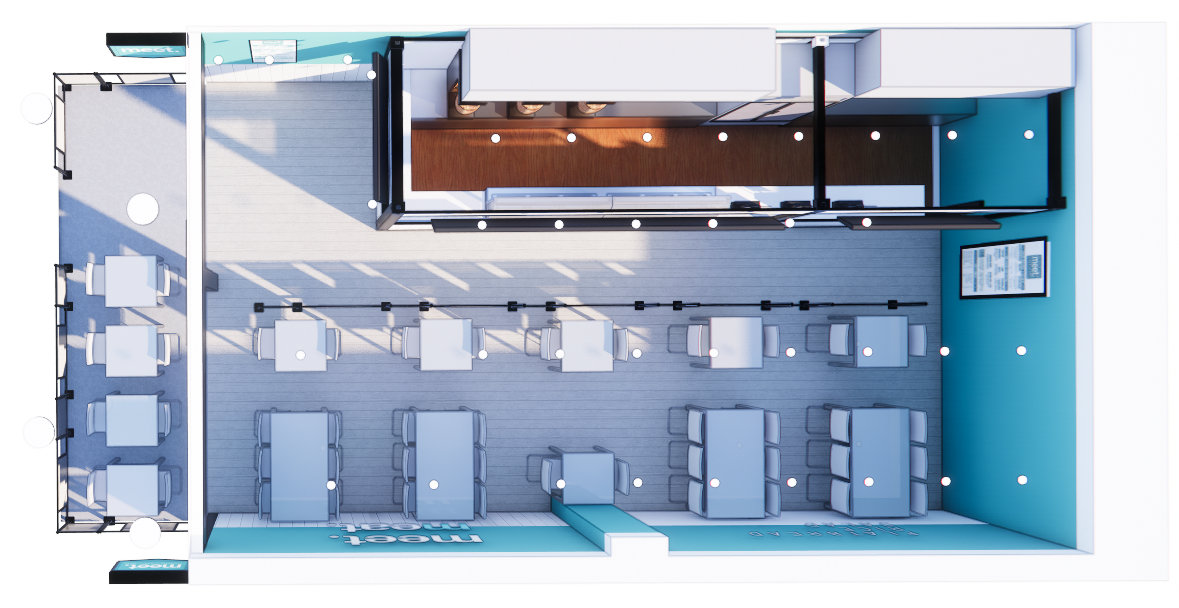 Restaurant 3D plan
