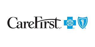 CareFirst logo with a blue medical cross and shield icons.