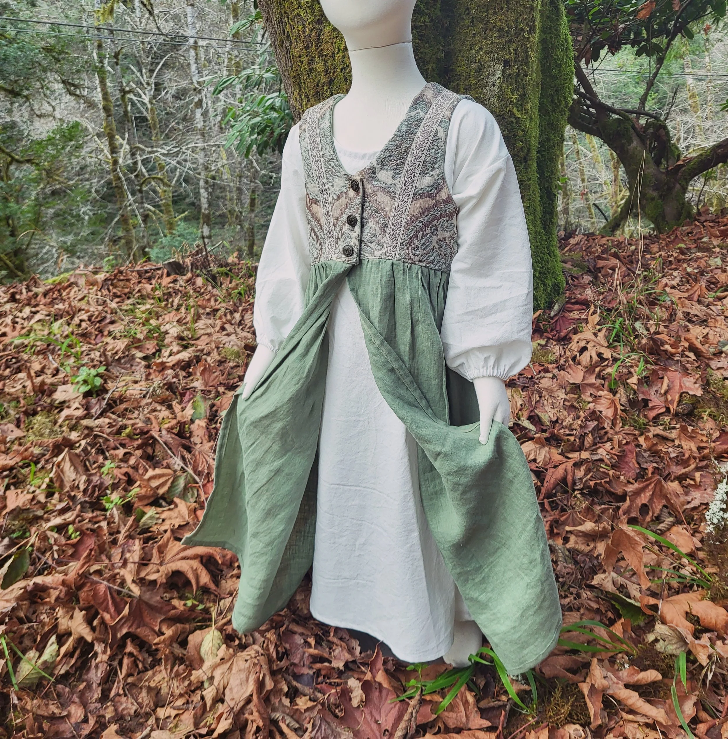 Toddler Renaissance Dress with Chemise -  Size 4T