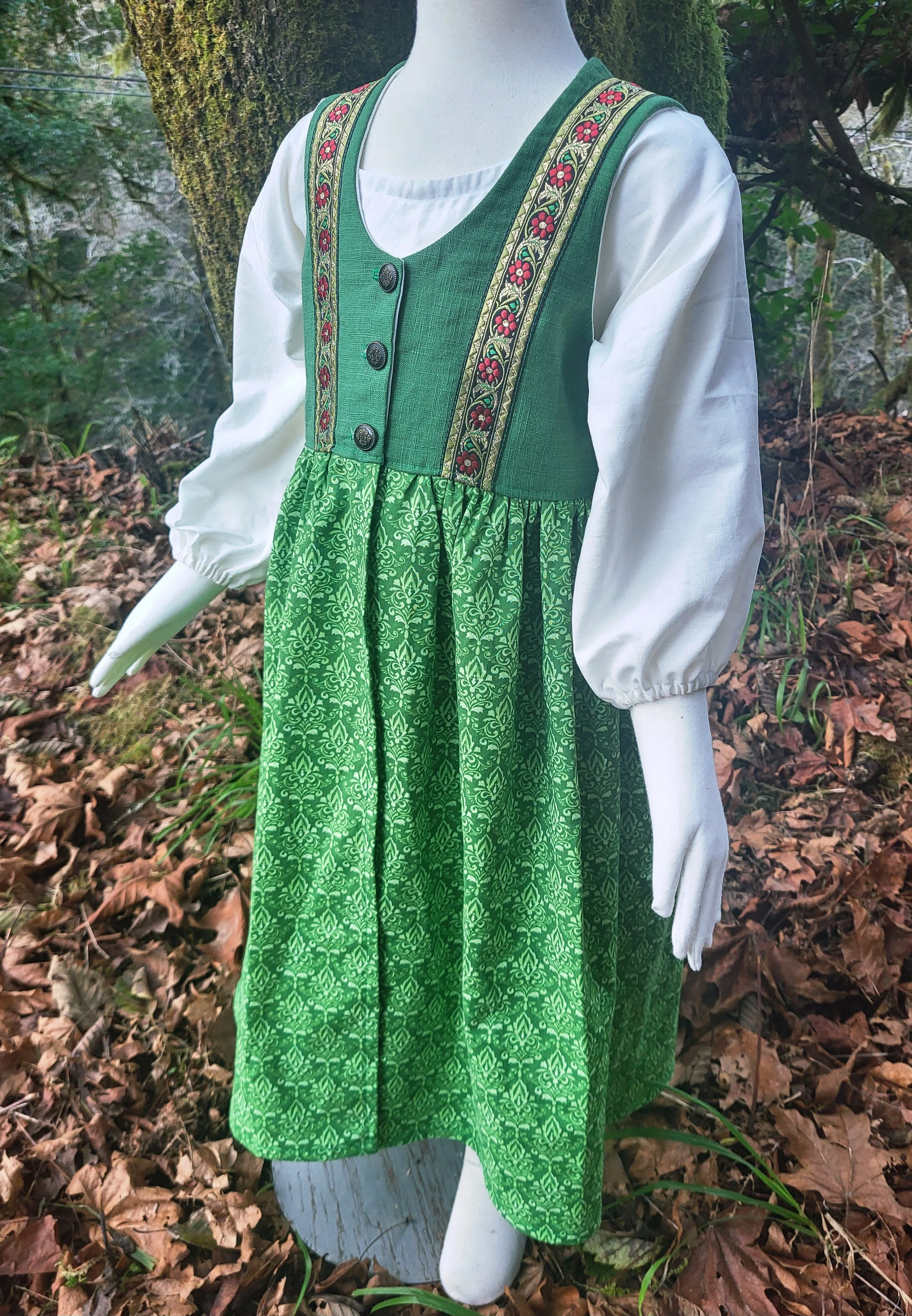 Toddler Renaissance Dress with Chemise -  Size 3T