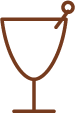 Silhouette of a traditional hat stand with a curved top and a hanging hook.