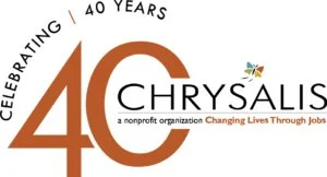 Chrysalis 40th Anniversary logo