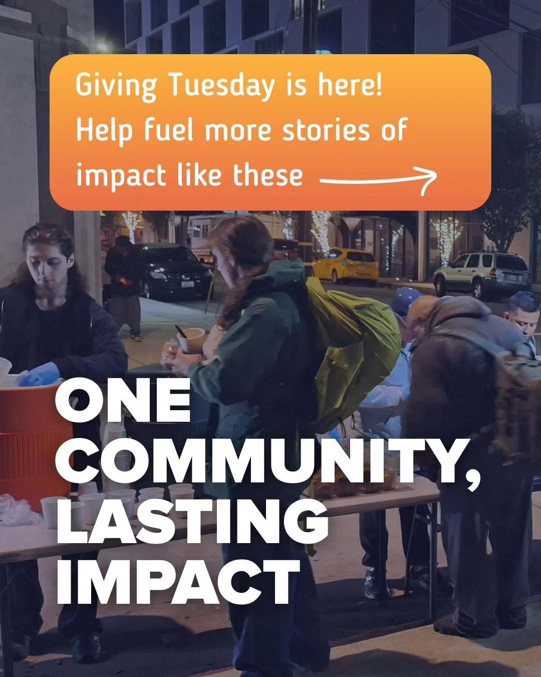 This Giving Tuesday, we&rsquo;re celebrating the lasting impact our community creates together and highlighting the many ways our work touches lives across our community.

Meet a fire-relief food distribution recipient; Laura, one of our incredible C