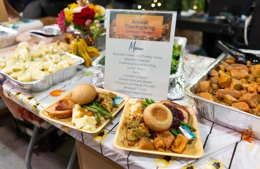 We are still smiling from our Annual Thanksgiving Community Dinner last week! It was a truly memorable day for our guests from the delicious Thanksgiving meal, to the welcoming atmosphere, and the incredible live music. 

This year, we welcomed more 