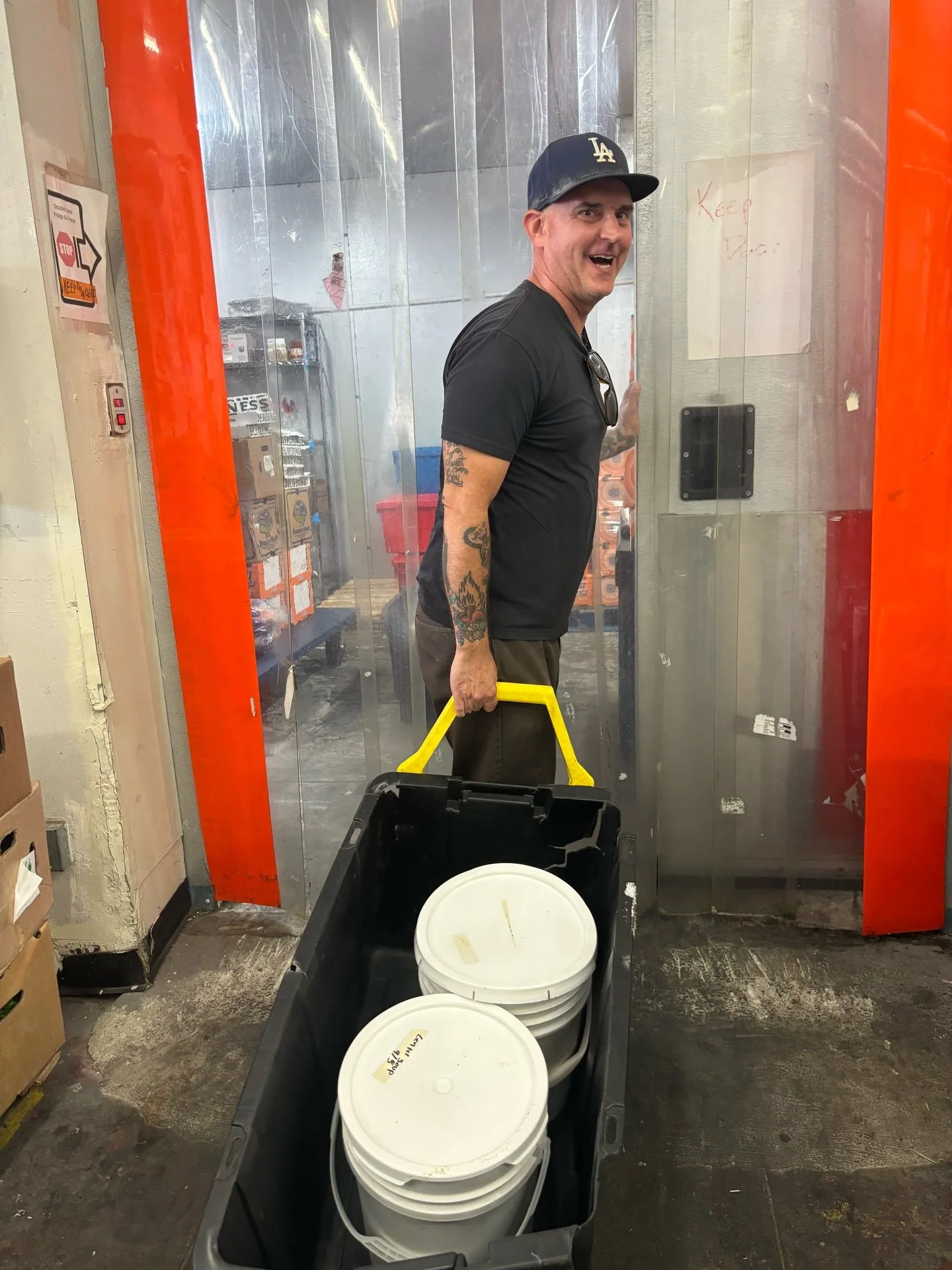 Taix, iconic restaurant here in Los Angeles, closed their doors at the end of March. Taix has been a reliable food donor for the past several years, and we are so grateful for the partnership. The soup they donated was regularly used by Dougald, our 