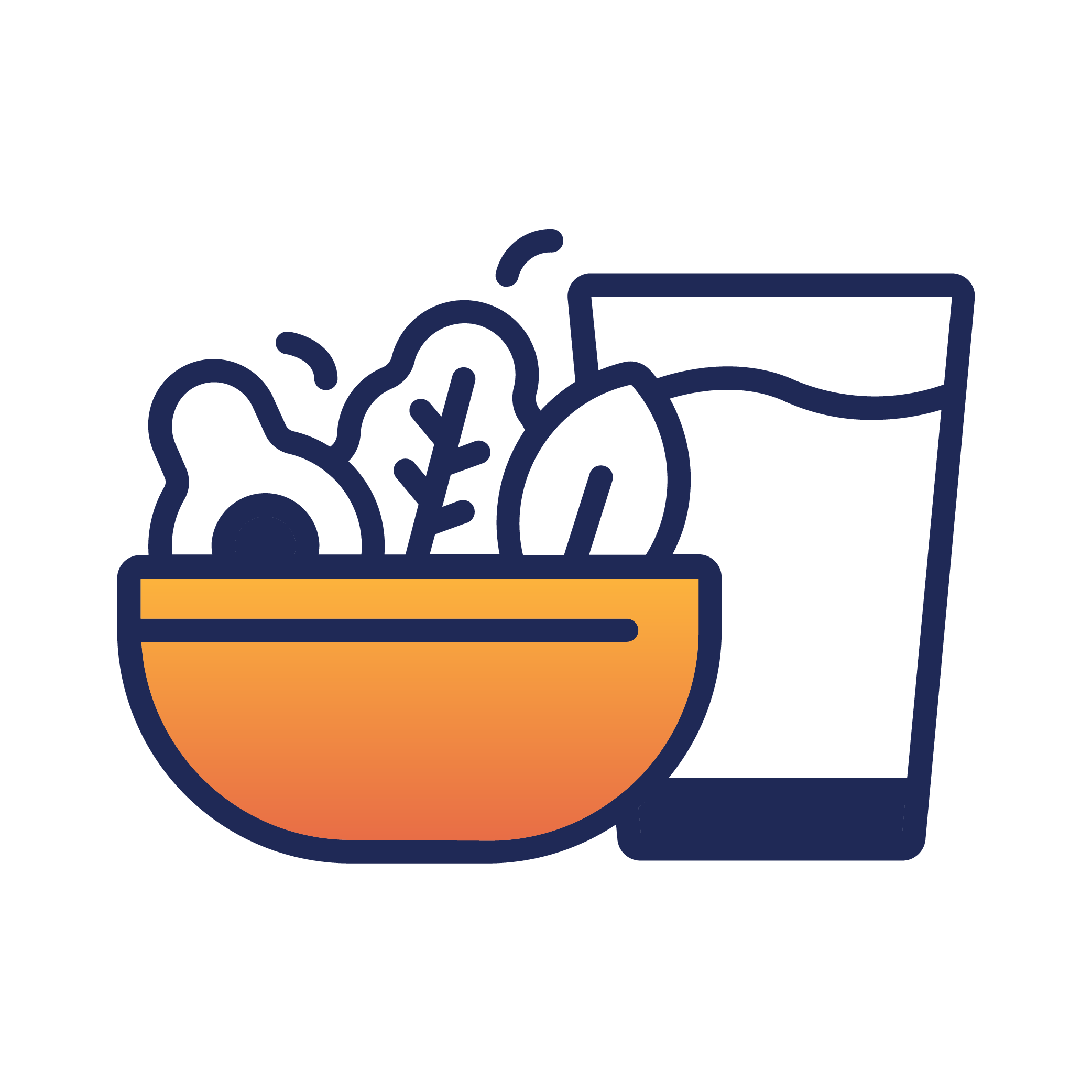 icon of meal with glass of water