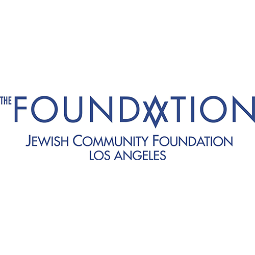 Logo of The Foundation, Jewish Community Foundation Los Angeles with blue text on a white background.