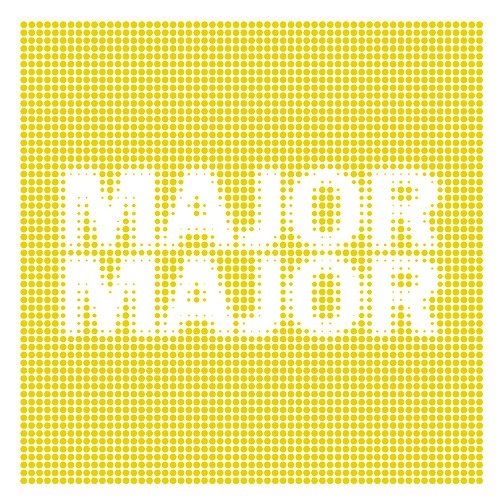 Text saying "Major Major" in white letters on a yellow dotted background.