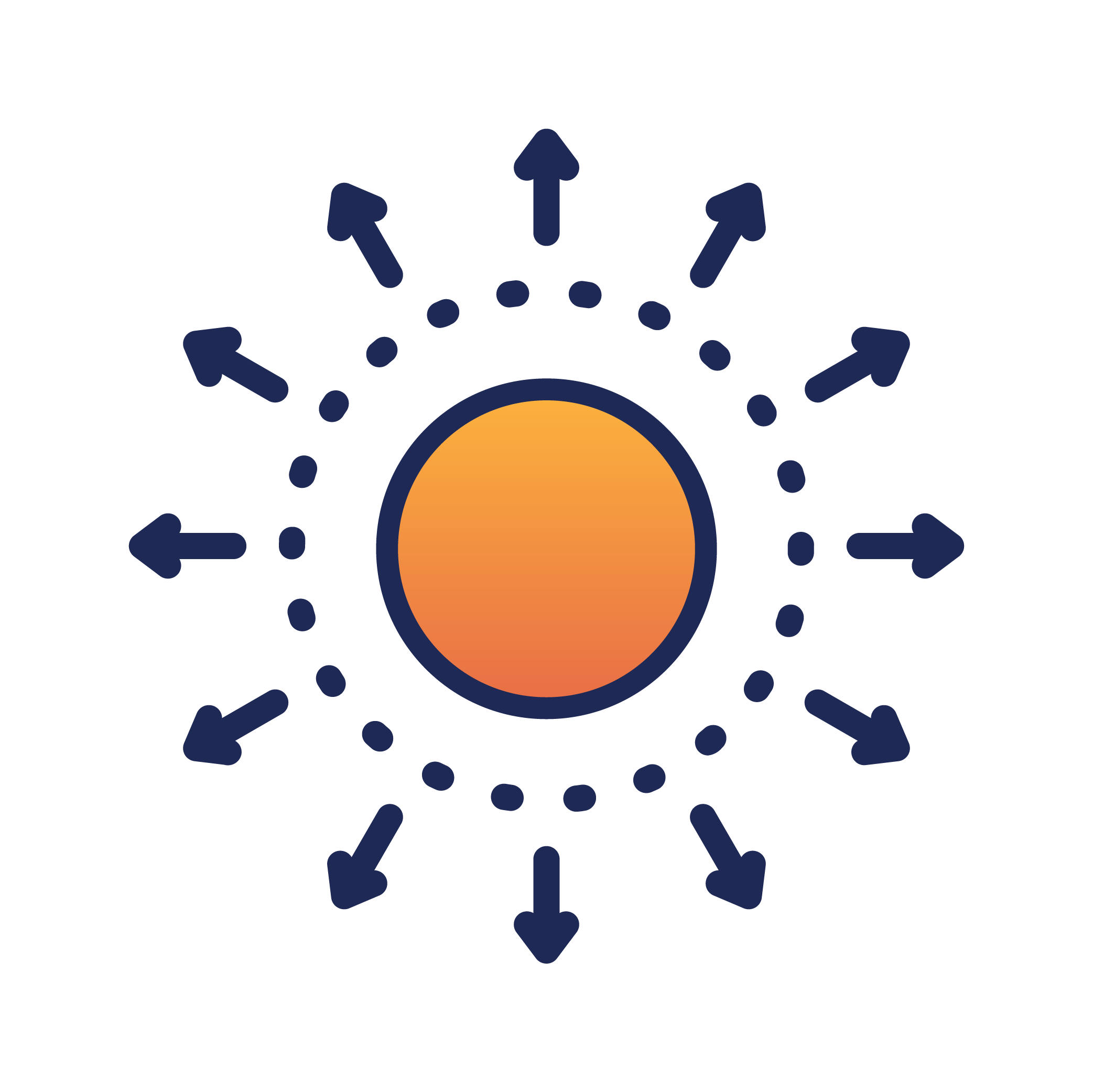 icon of a circle with arrows pointing outward
