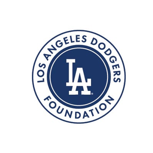 Los Angeles Dodgers Foundation logo with LA initials in the center, surrounded by a circular text