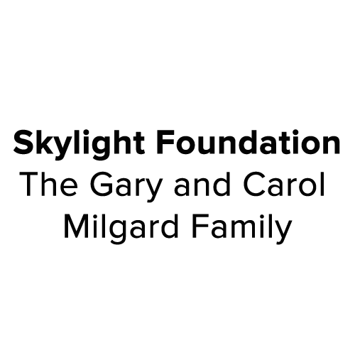 Skylight Foundation logo with text indicating it is founded by Gary and Carol Milgard Family