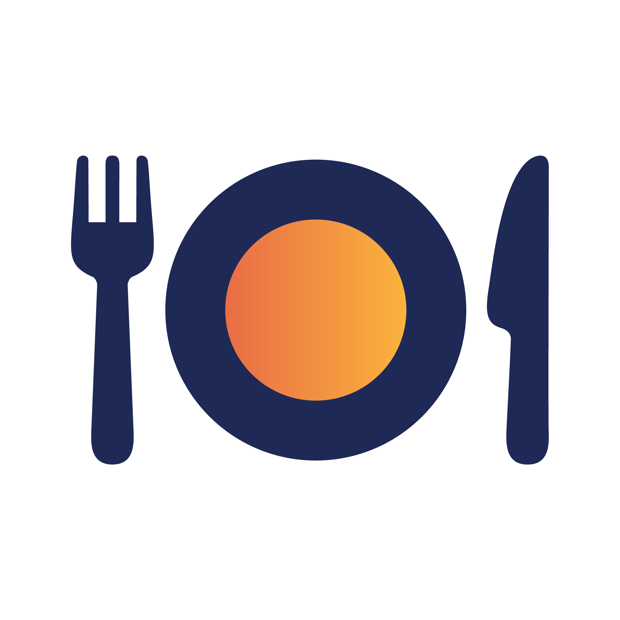 icon of plate and utensils