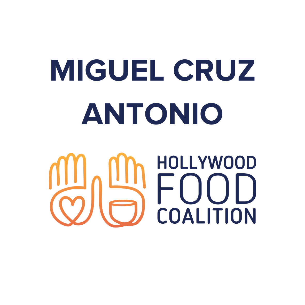 Miguel Cruz Antonio, Community Dinner Dishwasher and Kitchen Support
