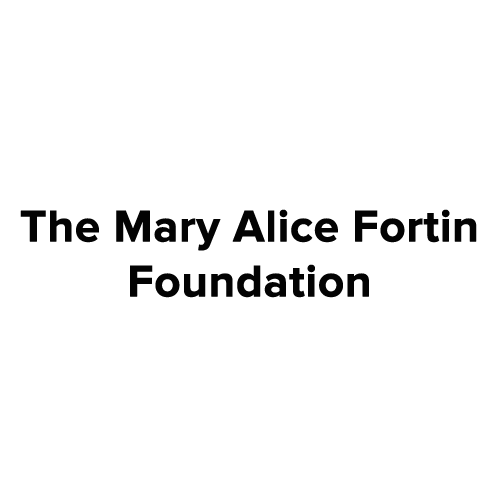 Text reading 'The Mary Alice Fortin Foundation' on a white background.