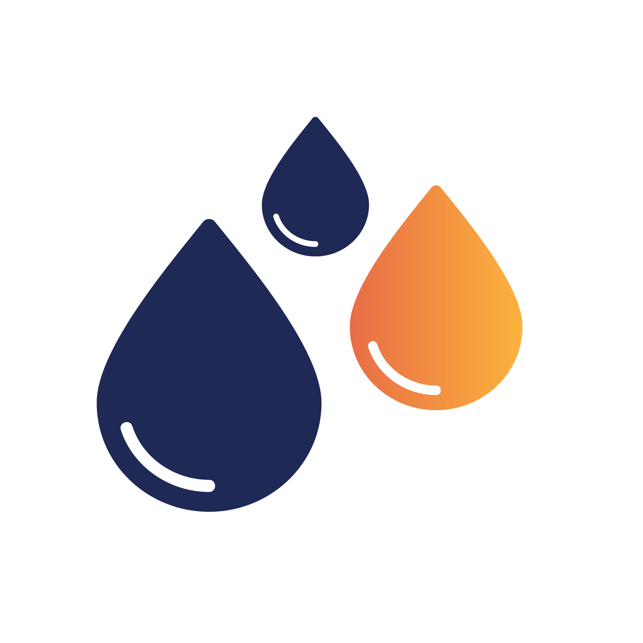 icon of water droplets