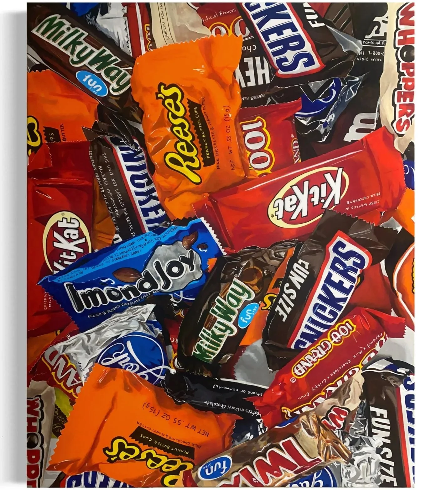 Mix Chocolate. 48x60 inches. Acrylic on Canvas. 2024