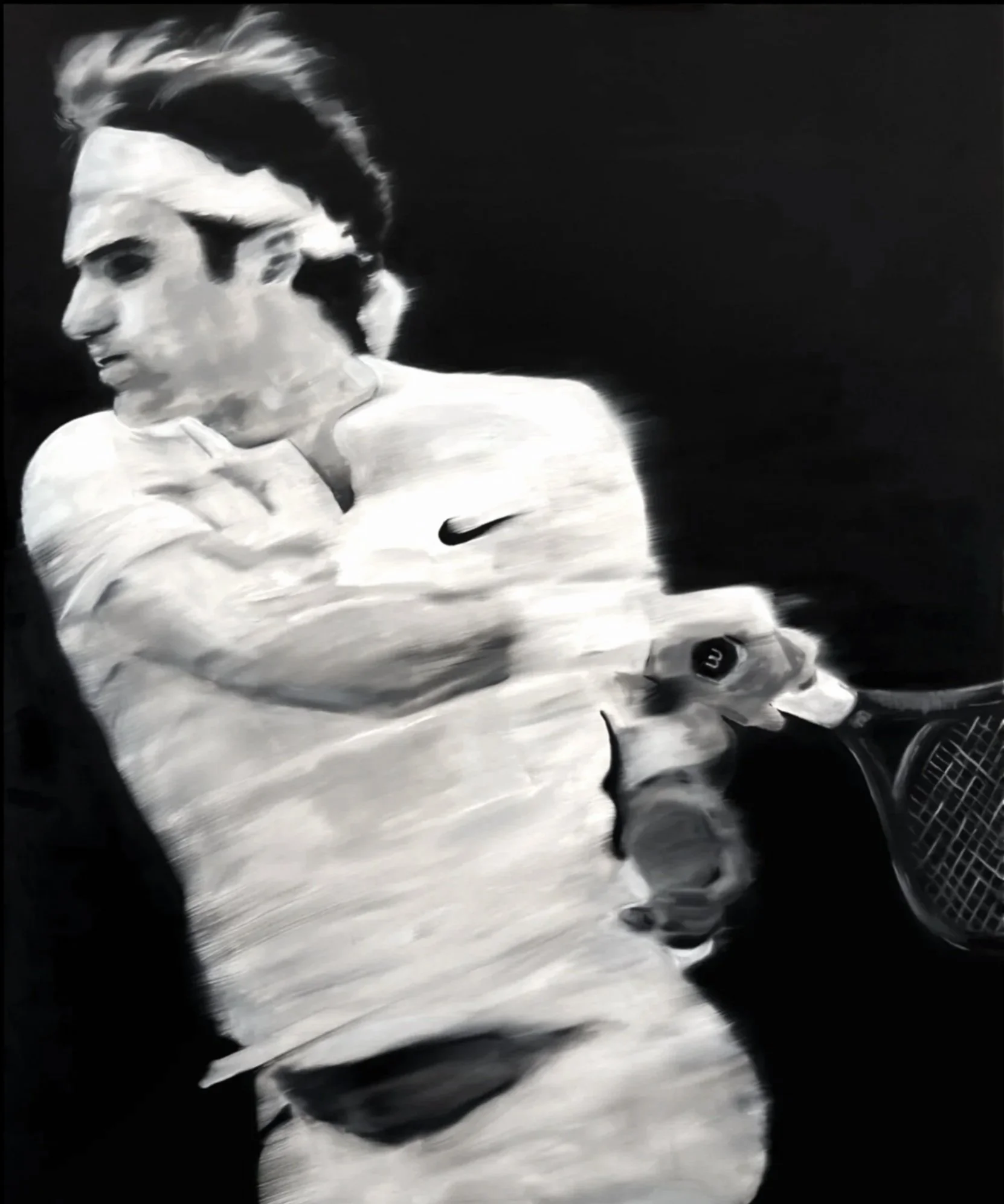Roger. 48x60 inches. 122cmx152.4 cm. Oil on canvas. 2026. 