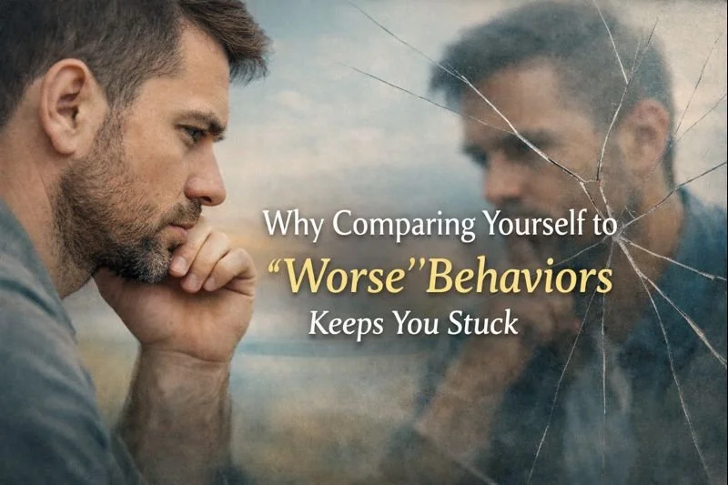 Why Comparing Yourself to “Worse” Behaviors Keeps You Stuck