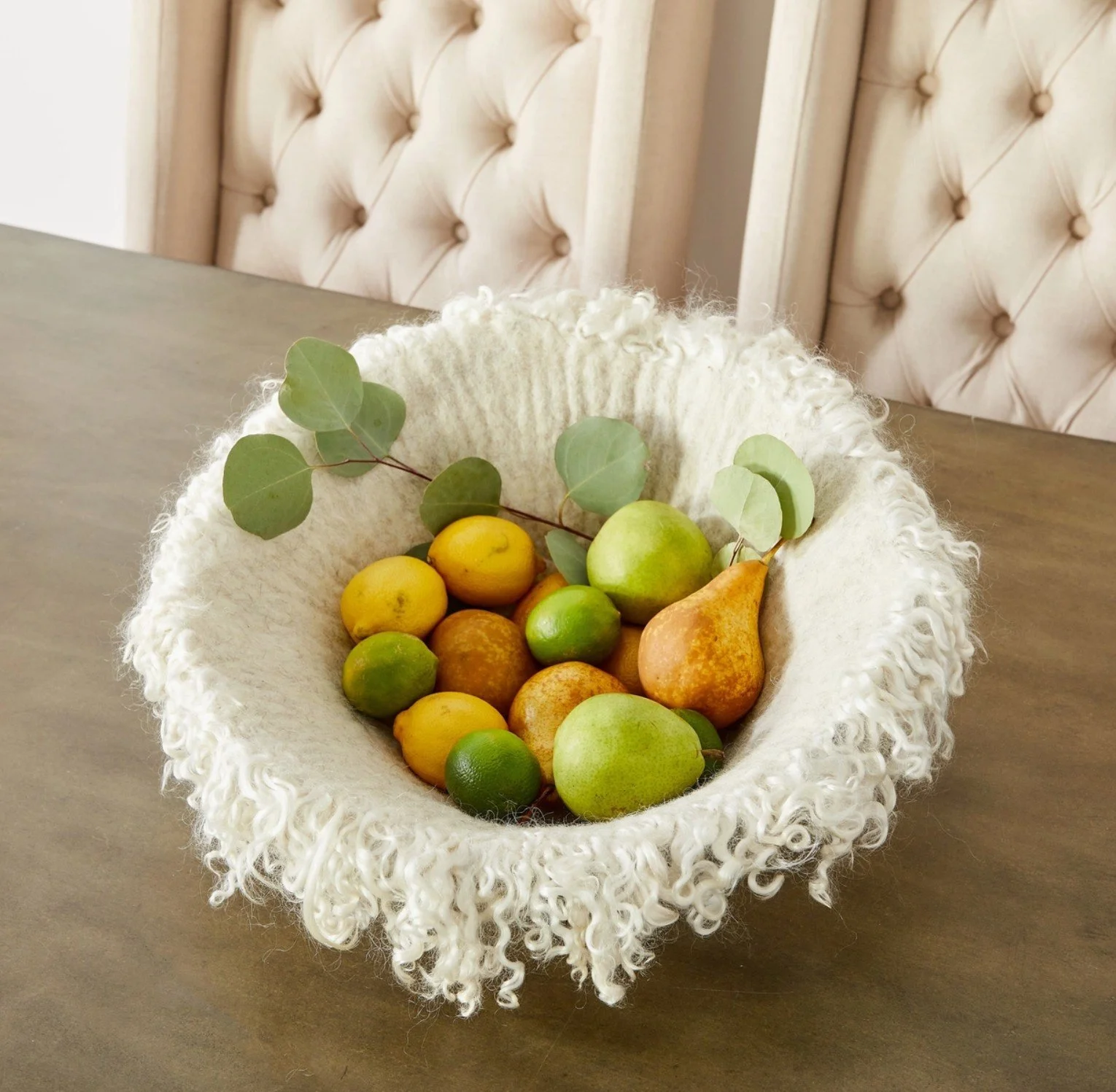 Fringe Wool Bowl