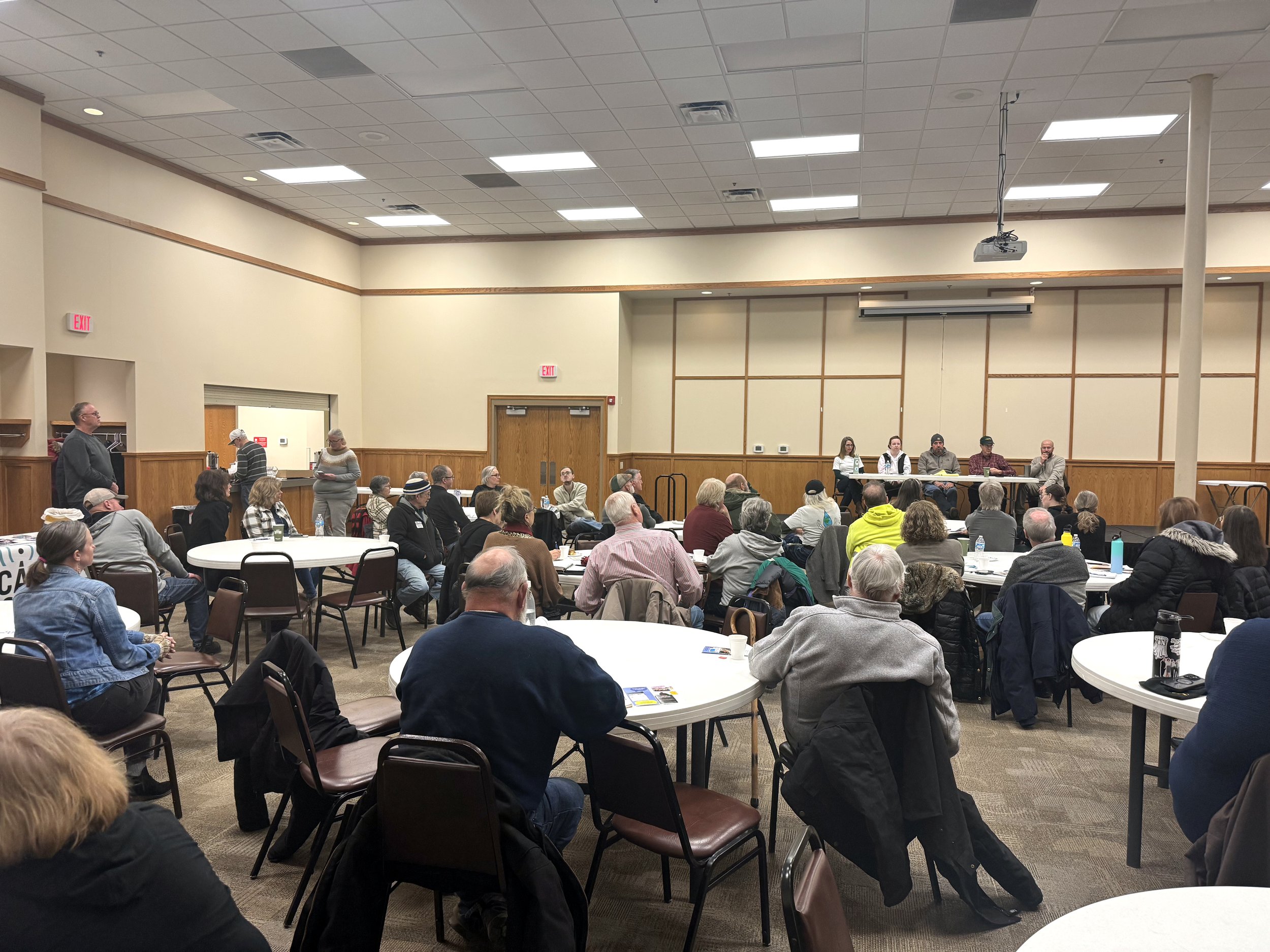 Many concerned citizens attended.