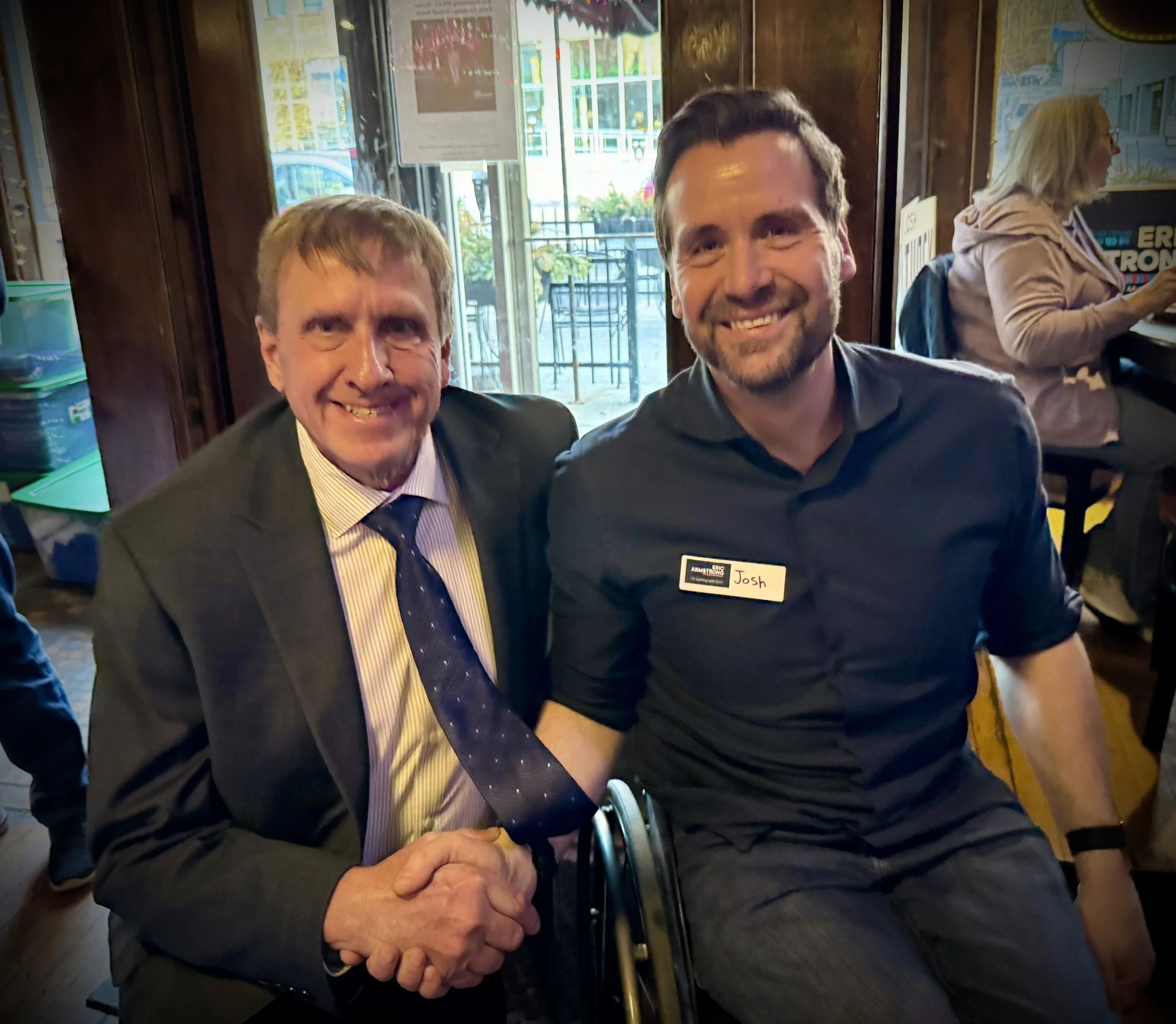 Douglas Burns focuses on Armstrong’s campaign