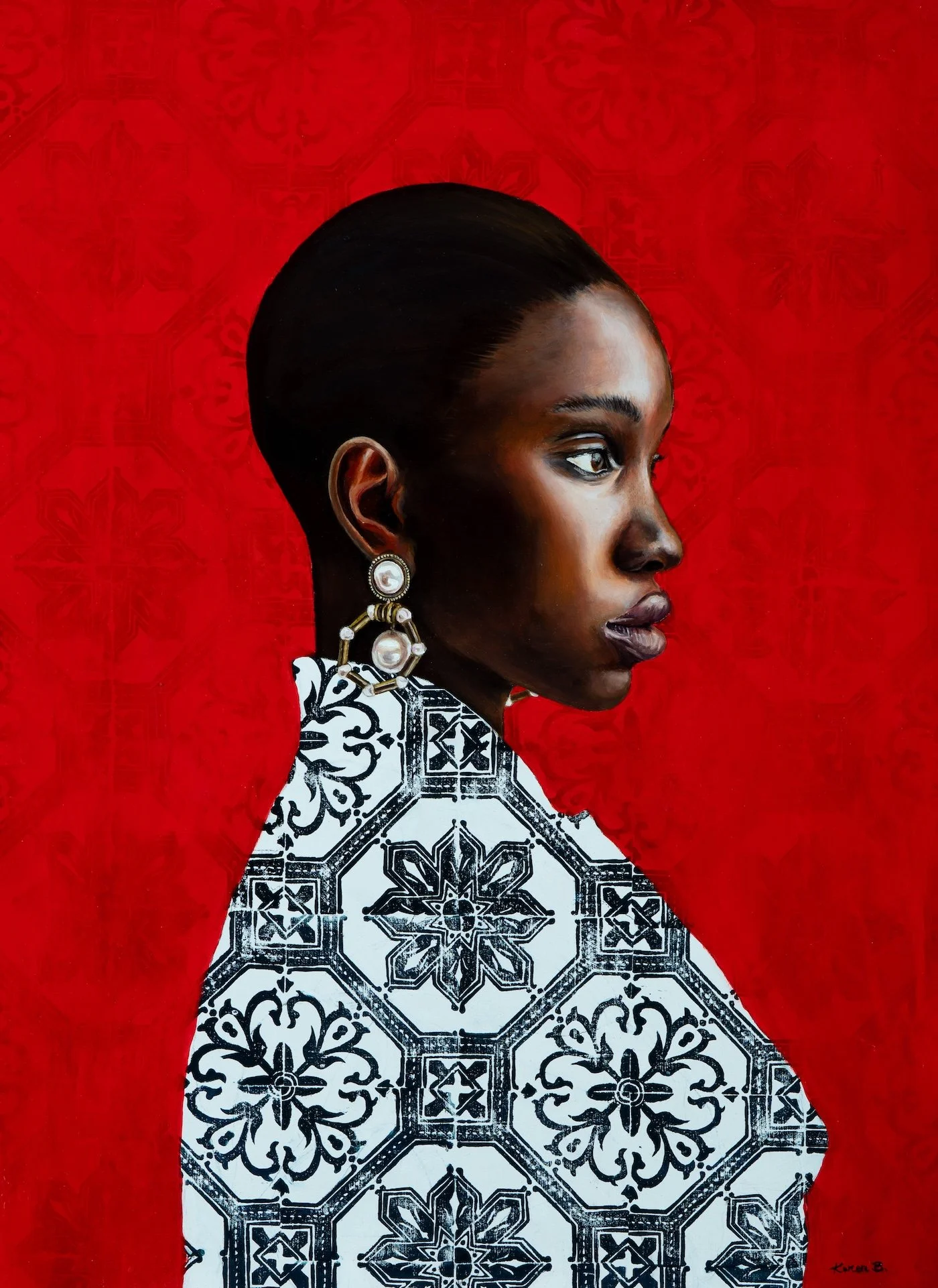 Karen Bramhill_Oil on Panel_Crimson Azulejo_30x22_2,000 copy.jpg