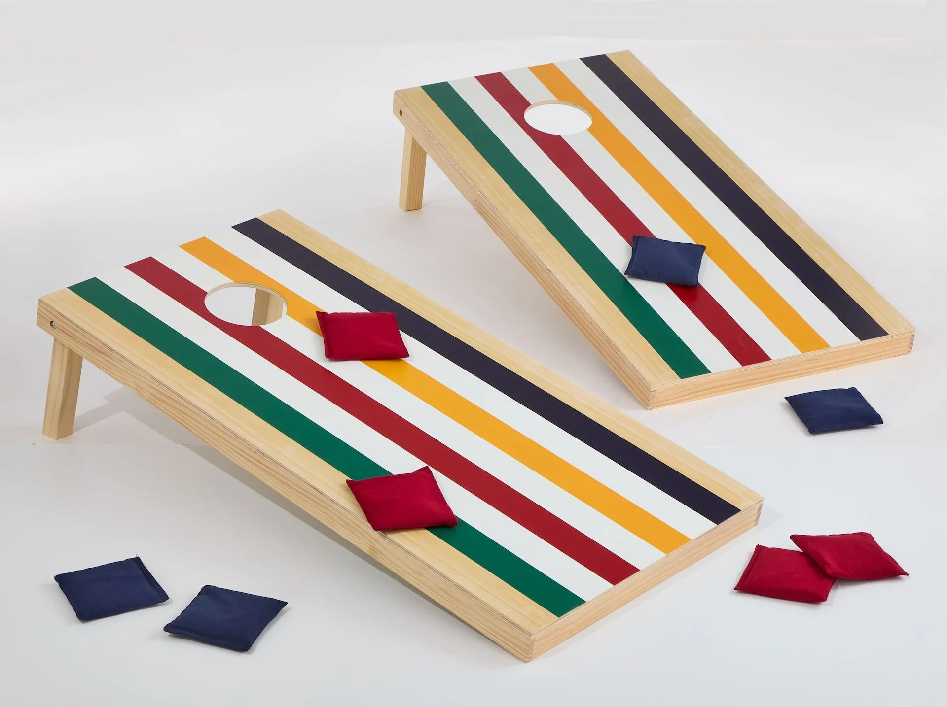 Hudson’s Bay Stripes Cornhole Set, Multi-Coloured, 2' x 4'
