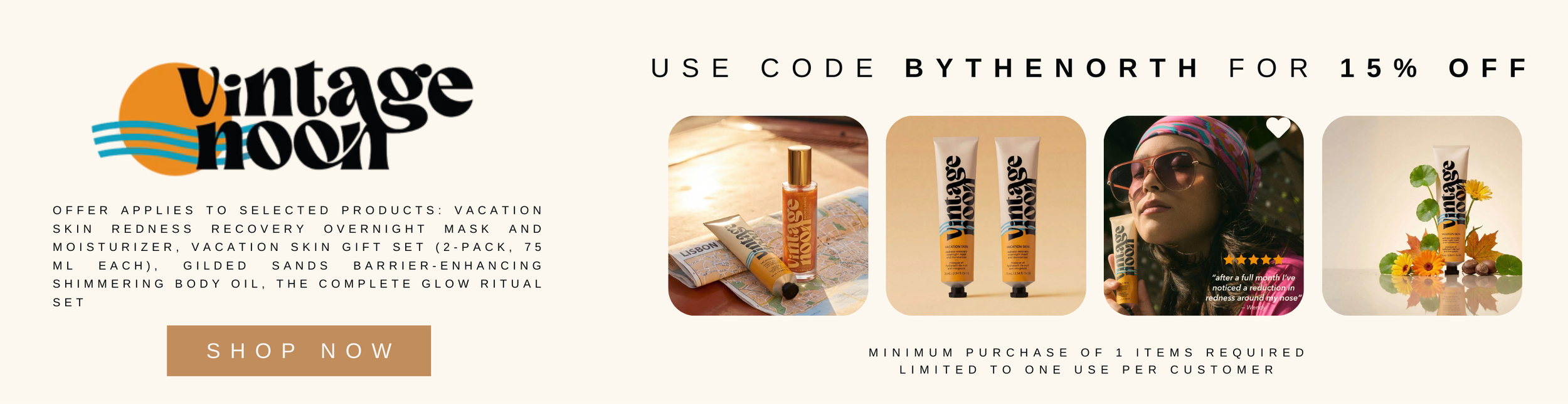 15% for Vintage Noon Skin - Ad