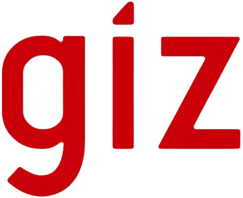 Red and black logo with the word 'giz' in lowercase letters. GIZ